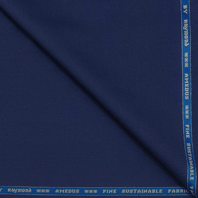 Suit Fabric Raymond 52%Marino Wool Plain Color Cobalt Blue