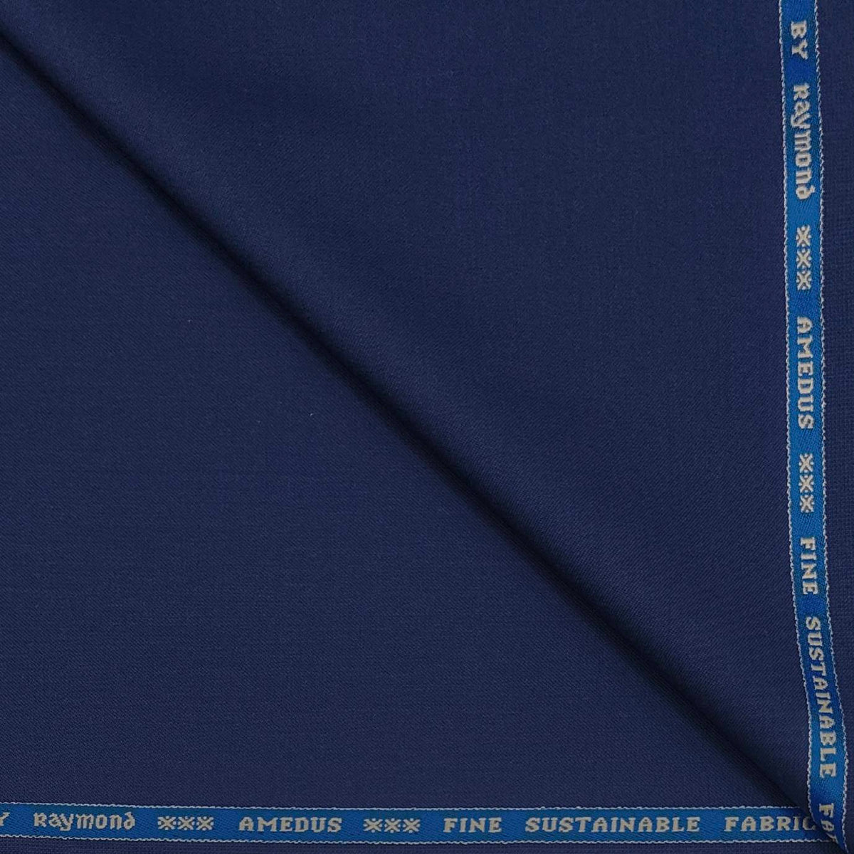 Suit Fabric Raymond 52%Marino Wool Plain Color Cobalt Blue