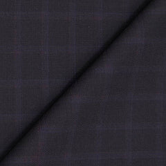 Suit Fabric Raymond Super 100s count 45%Wool Check Color wine