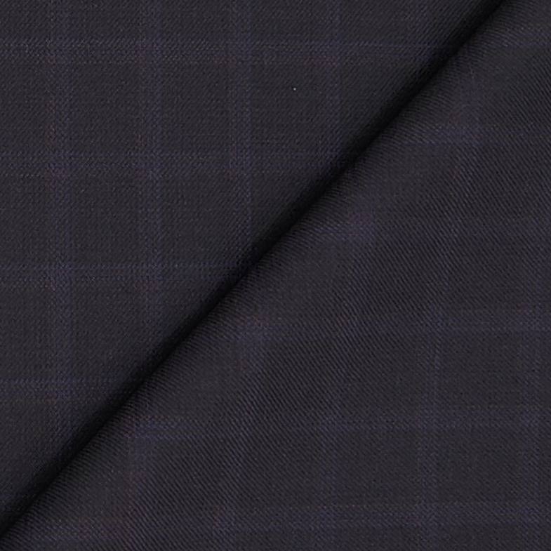 Suit Fabric Raymond Super 100s count 45%Wool Check Color wine