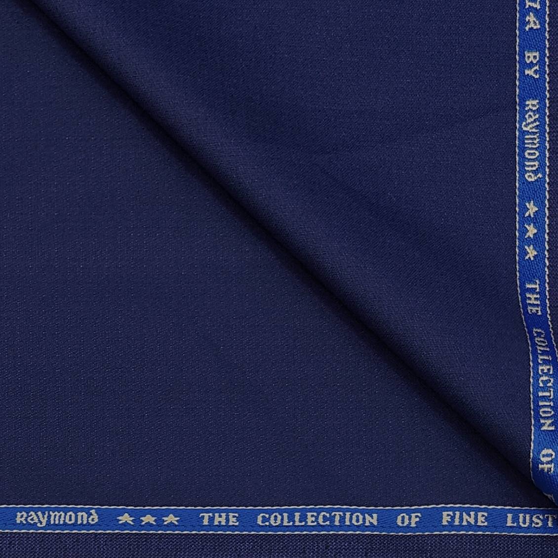 Suit Fabric Raymond 40% Super Fine Marino Wool Sparkle Dobby Color Royal Blue