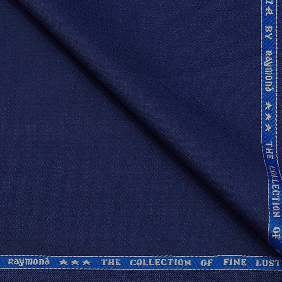 Suit Fabric Raymond 40% Super Fine Marino Wool Sparkle Dobby Color Royal Blue