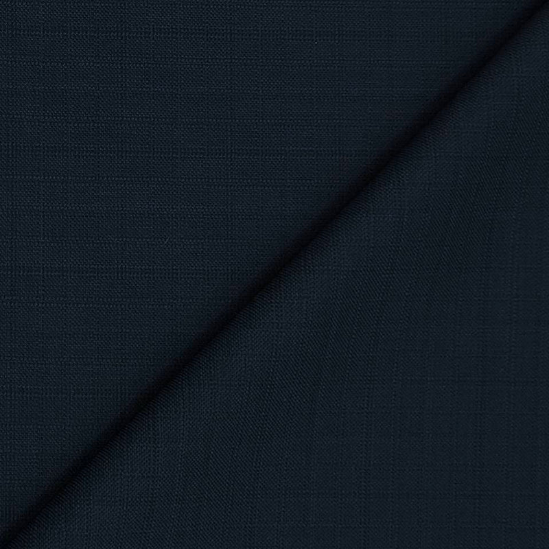 Blazer Fabric Reid N Taylor Super 100s Count Wool Blended Mild Check Colour Peacock Dark Blue