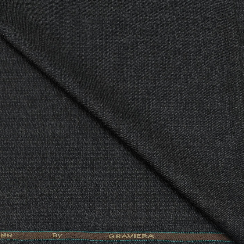 Blazer Fabric Graviera Poly Milrd Check Colour Brownish Grey