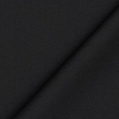 Suit Fabric Raymond Super 35% Wool Blended Stretchable Plain Color Crow Black