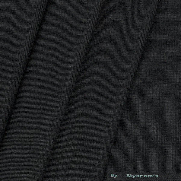 Blazer Fabric Siyaram Poly Viscose Mild Check Colour Onyx Grey