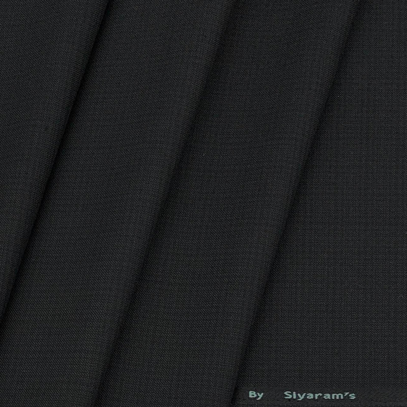 Blazer Fabric Siyaram Poly Viscose Mild Check Colour Onyx Grey