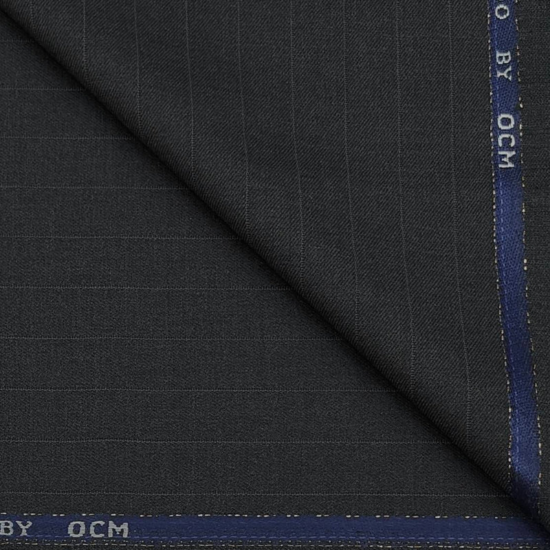 Blazer Fabric OCM Super 100s Count Wool Blended Lining Colour Dark Grey