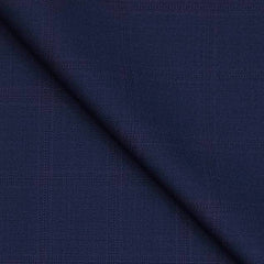 Blazer Fabric Raymond  check Poly Viscose Colour Royal Blue