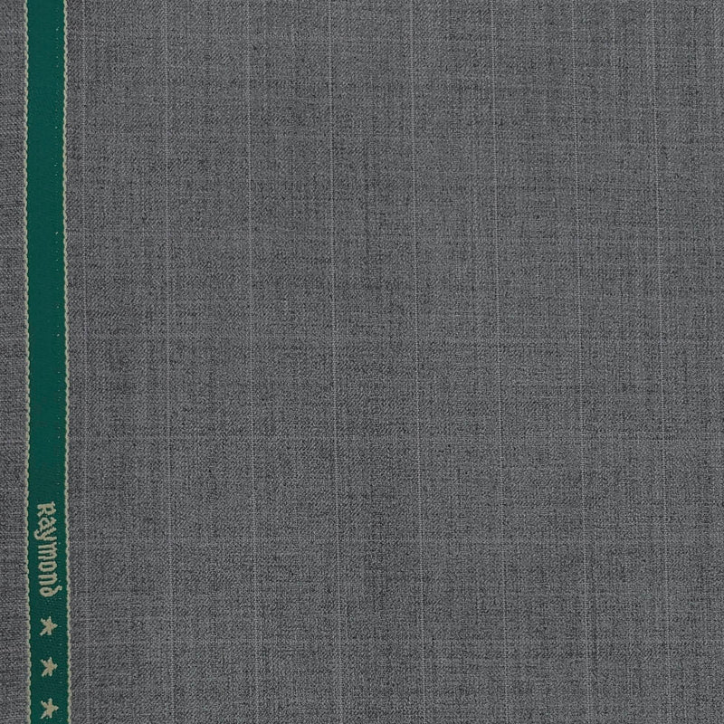 Blazer Fabric Raymond  check Poly Viscose Colour Rhino Grey
