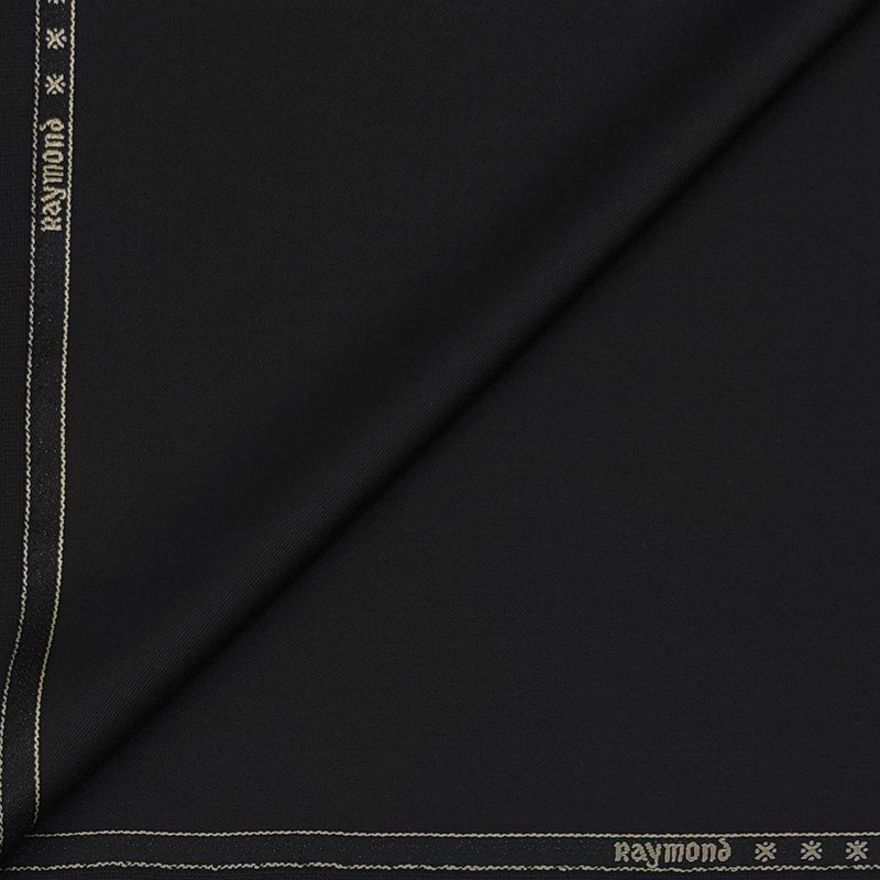 Blazer Fabric Raymond Wool Blended plain Colour Black