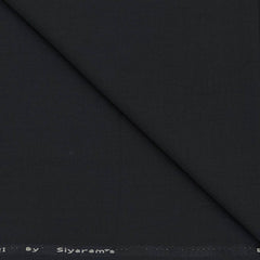 Blazer Fabric Siyaram Poly Viscose Plain Colour Jet Grey