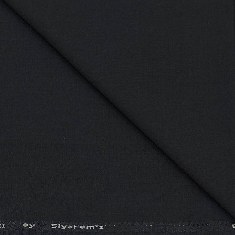 Blazer Fabric Siyaram Poly Viscose Plain Colour Jet Grey