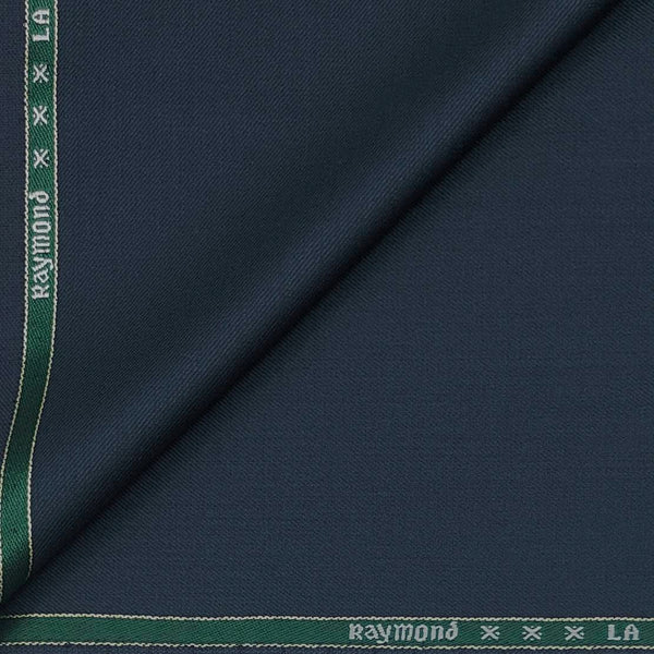 Blazer Fabric Raymond Wool Blended Self Texture Colour Prussian Blue