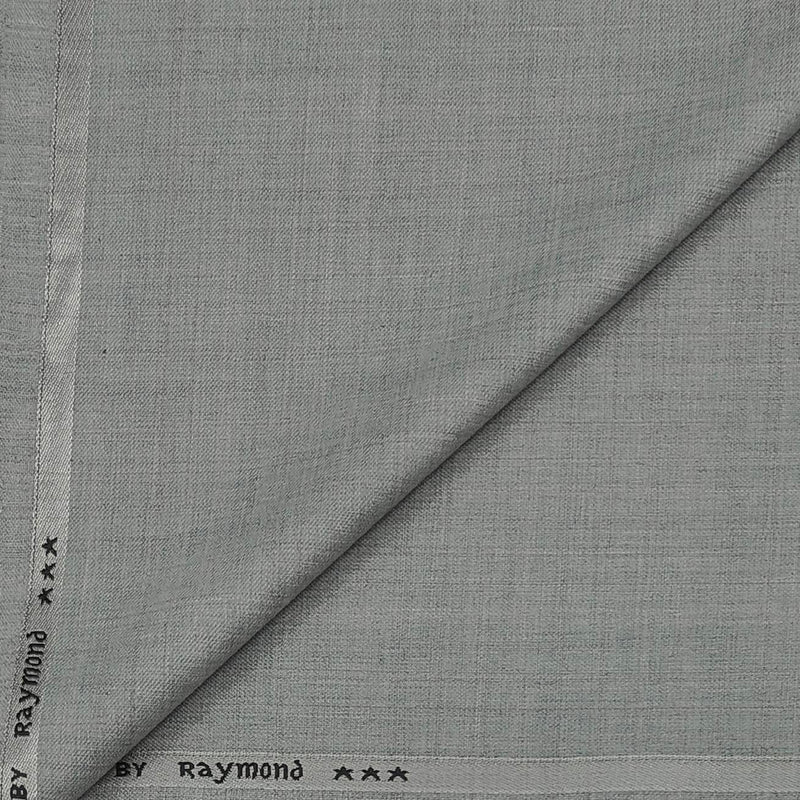 Blazer Fabric Raymond Self Slub Poly Viscose Colour Light Silver Grey