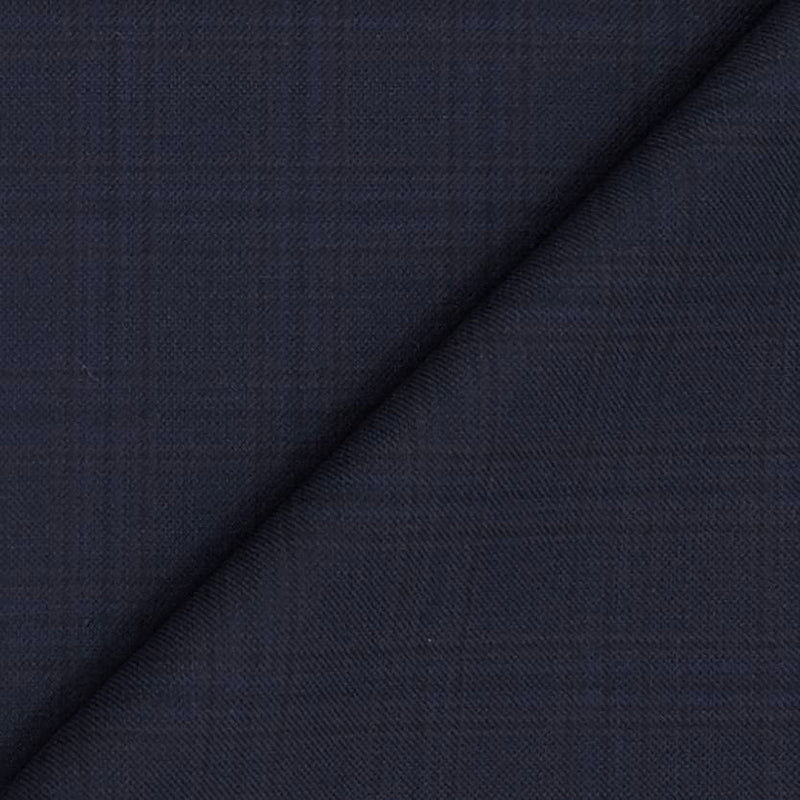 Blazer Fabric Raymond 45% Fine Wool Mild Check Colour Space Blue