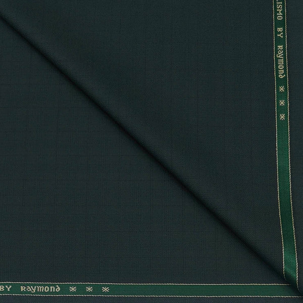 Blazer Fabric Raymond Poly Viscose check Colour Sacramento Green
