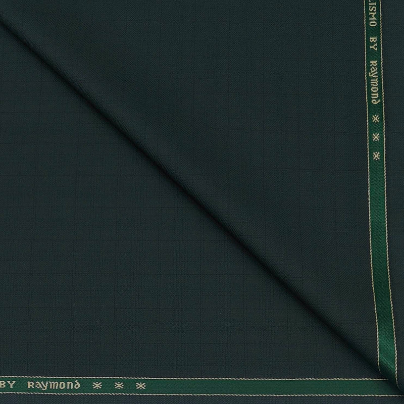 Blazer Fabric Raymond Poly Viscose check Colour Sacramento Green