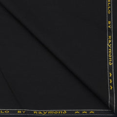 Blazer Fabric Matti Raymond Poly Viscose Plain Colour Black