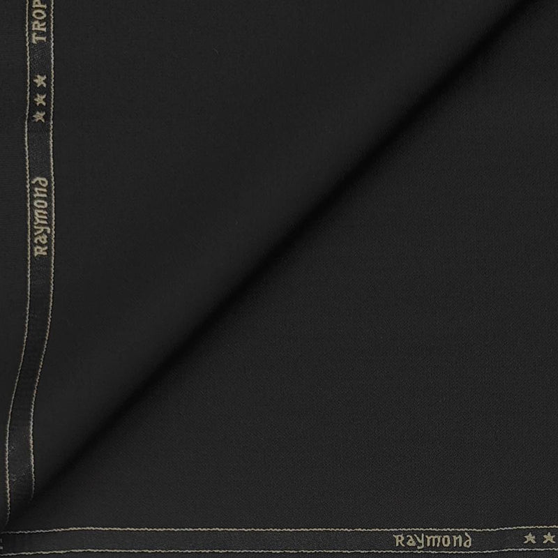 Blazer Fabric Raymond Poly Viscose Plain Colour Black