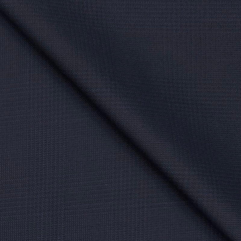 Blazer Fabric Raymond Poly Viscose Mild check Colour Indigo Blue