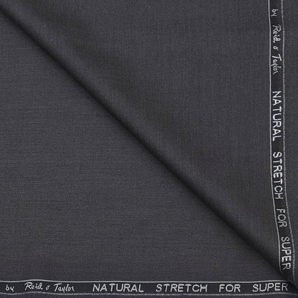 Blazer Fabric Reid N Taylor Poly Viscose Plain Colour Steel Grey