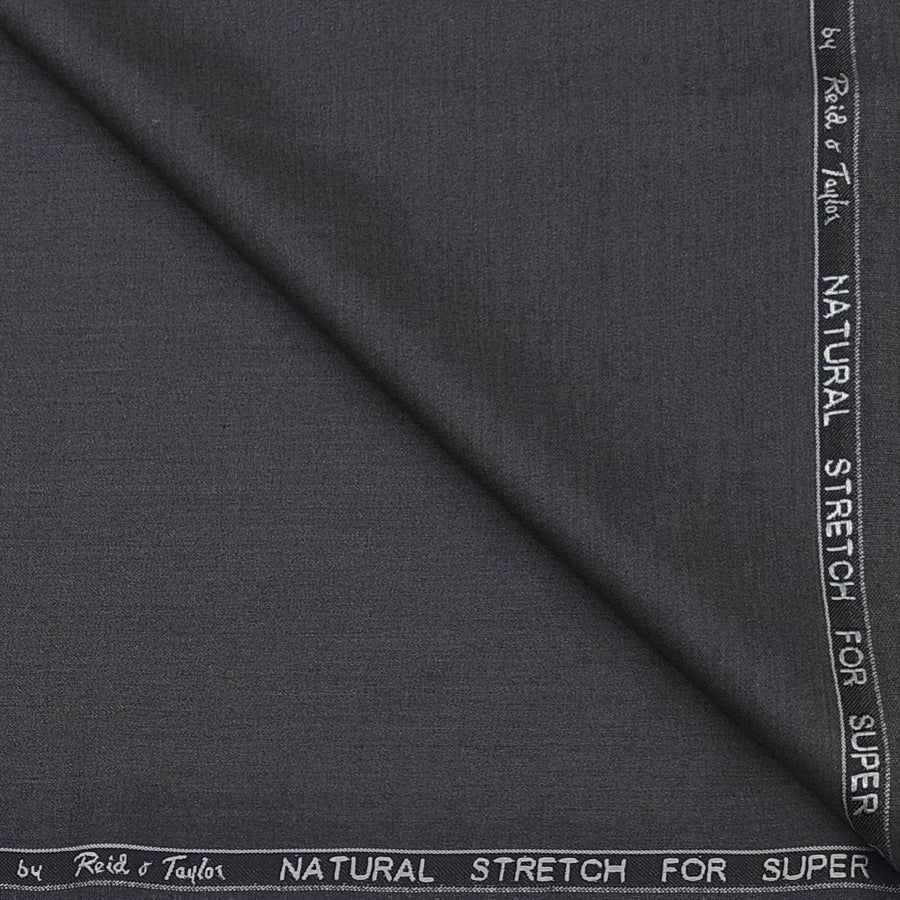 Blazer Fabric Reid N Taylor Poly Viscose Plain Colour Steel Grey