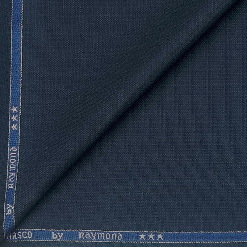 Blazer Fabric Raymond Poly Viscose Mild Check Colour Ocean Blue