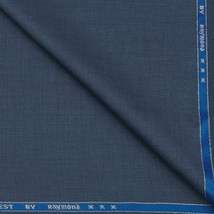 Blazer Fabric Raymond Poly Viscose Self Slub Colour Glaucous Blue