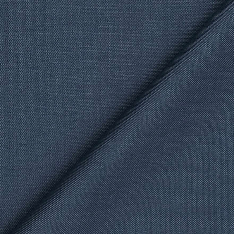 Blazer Fabric Raymond Poly Viscose Self Slub Colour Glaucous Blue