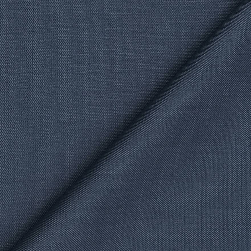 Blazer Fabric Raymond Poly Viscose Self Slub Colour Glaucous Blue