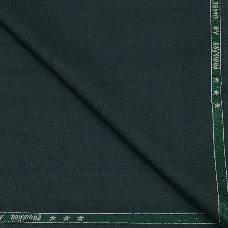 Blazer Fabric Raymond Poly Viscose Check Colour Sacramento Green