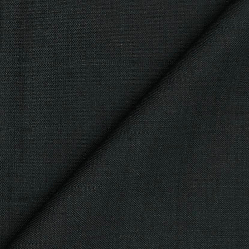 Blazer Fabric Siyaram Poly Viscose Check Colour Feldgrau Green