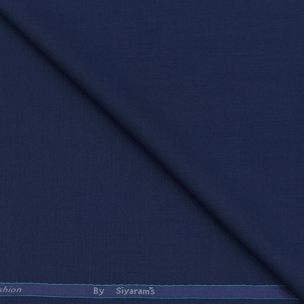 Blazer Fabric Siyaram Poly Viscose Self Texture Colour Blue