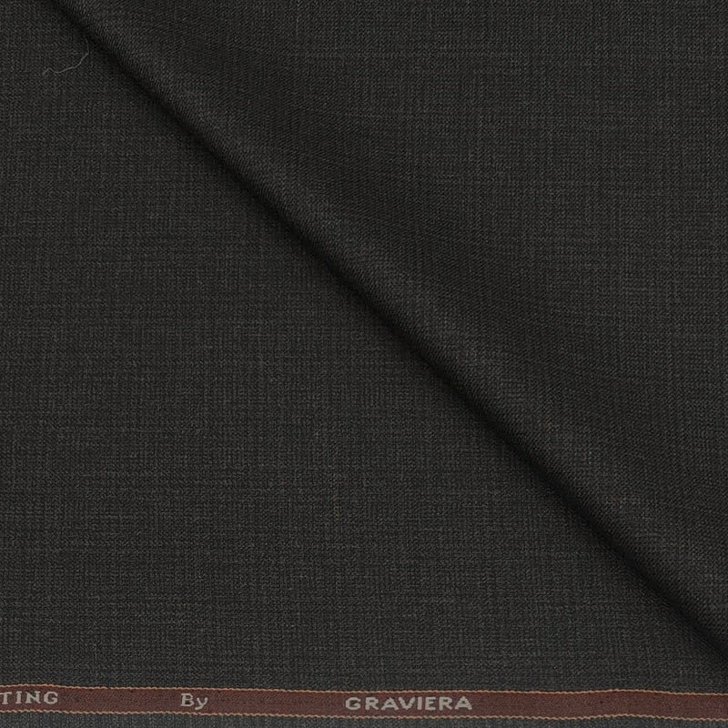 Blazer Fabric Graviera Poly Viscose Check Colour Cafe Brown