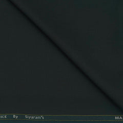 Blazer Fabric Siyaram Poly Viscose Plain Colour Phthalo Green