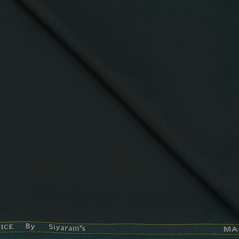 Blazer Fabric Siyaram Poly Viscose Plain Colour Phthalo Green