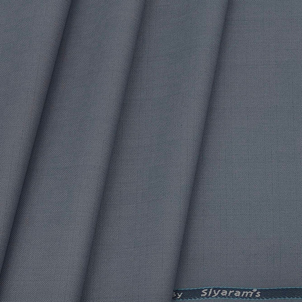 Blazer Fabric Siyaram Poly Viscose Mild Check Colour Silver Grey