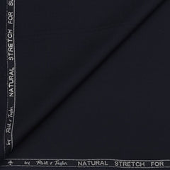 Koti Fabric Reid N Taylor Poly Viscose Plain Colour Dark Blue