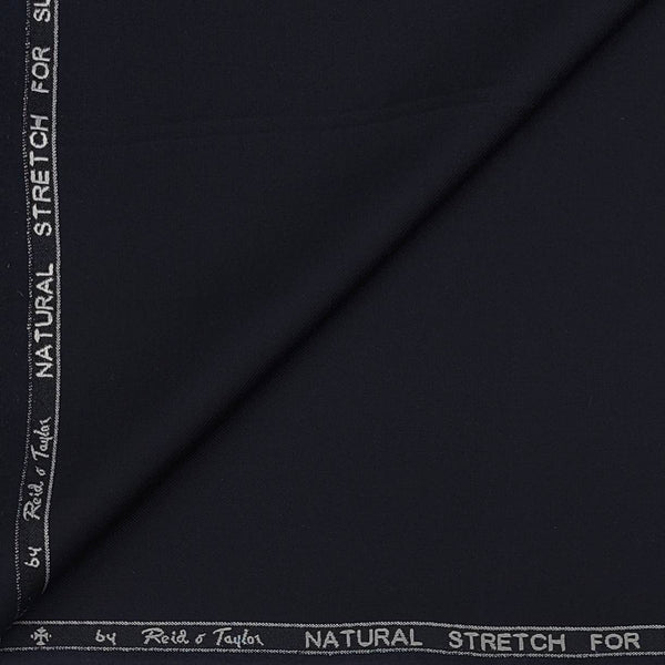 Koti Fabric Reid N Taylor Poly Viscose Plain Colour Dark Blue