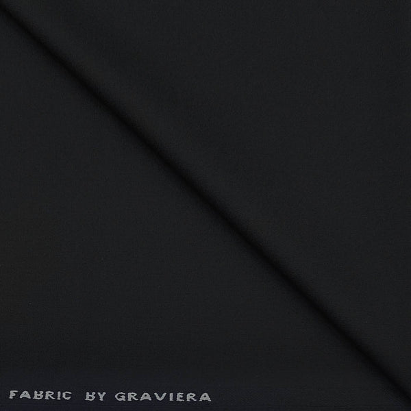 Koti Fabric Graviera 4 way Lycra Plain Colour Black