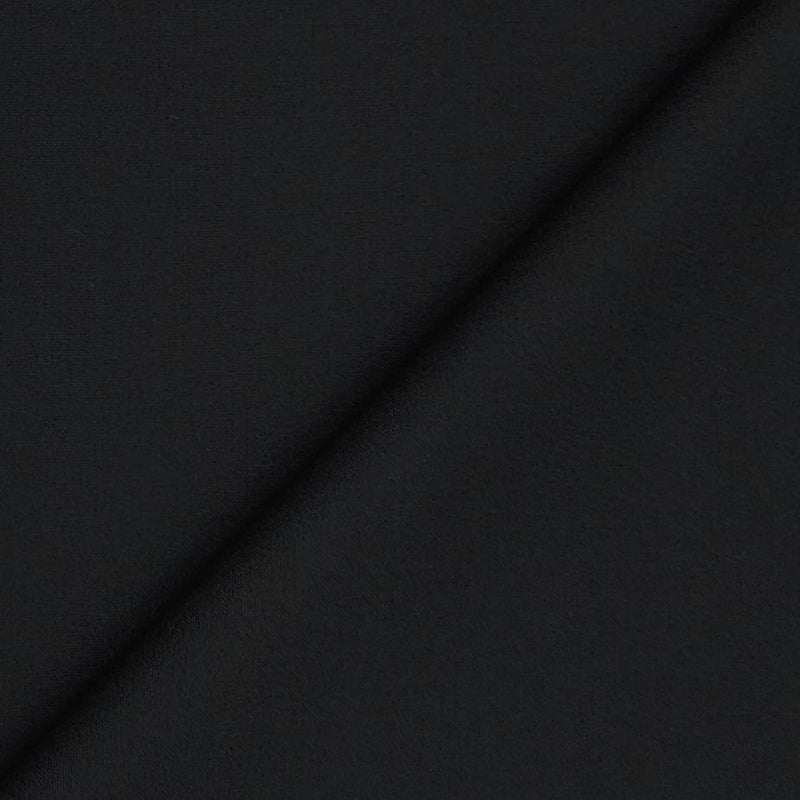 Koti Fabric Graviera 4 way Lycra Plain Colour Black