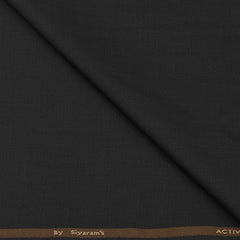 Koti Fabric Siyaram Poly Viscose Self Texture Colour Blackish Brown