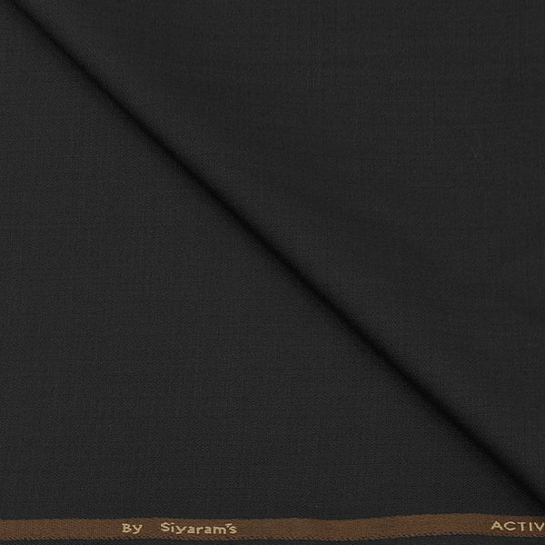 Koti Fabric Siyaram Poly Viscose Self Texture Colour Blackish Brown
