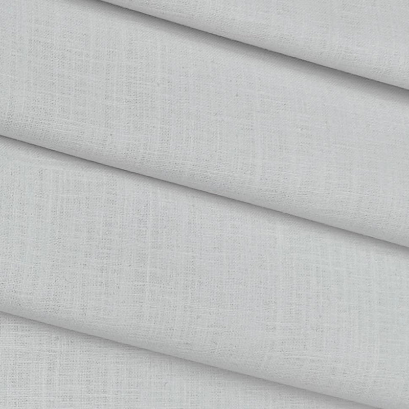 Koti Fabric Siyaram Cotton Blended Slub Colour White