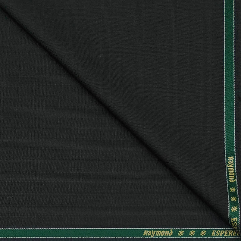 Koti Fabric Raymond Wool Blended Mild Check Colour Dark Green