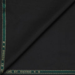 Koti Fabric Raymond Poly viscose Plain Colour Black