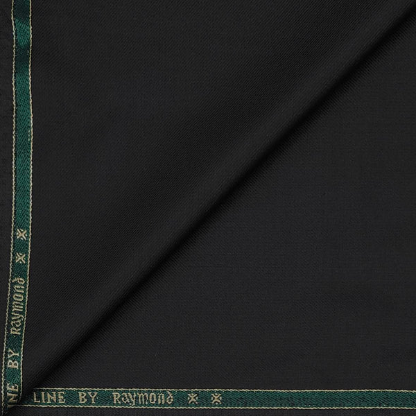 Koti Fabric Raymond Poly viscose Plain Colour Black