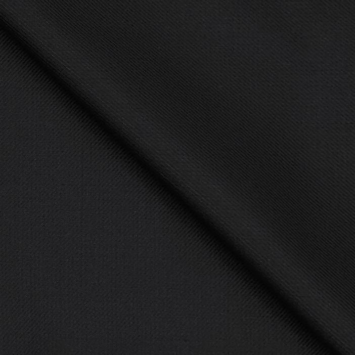 Koti Fabric Raymond Poly viscose Plain Colour Black
