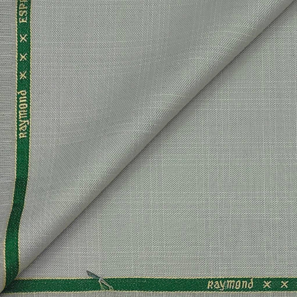 Koti Fabric Raymond Wool Blended Mild Check Colour unicorn Silver